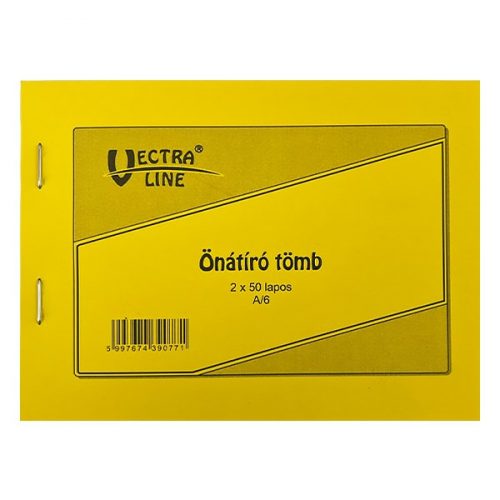 Önátírótömb VECTRA-LINE A/6 50x2 példány