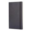 Notesz MOLESKINE QP613 "P" sima puha fedeles fekete