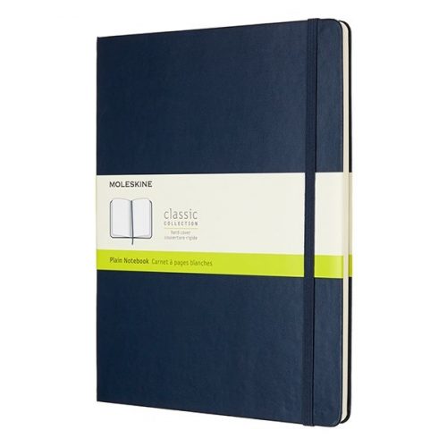 Notesz MOLESKINE QP092B20 "XL" sima kemény fedeles zafirkék