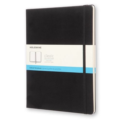 Notesz MOLESKINE QP093 "XL" pontozott kemény fedeles fekete