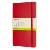 Notesz MOLESKINE QP618F2 "L" sima puha fedeles skarlát piros