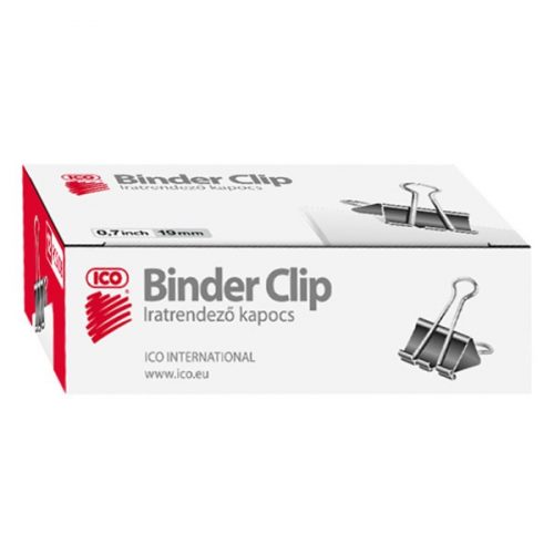 ICO Binder csipesz 19mm 12 db/doboz