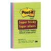 Öntapadós jegyzet 3M Post-it 660-3 SSUC 101x152mm Super Sticky vonalas szivárvány színek 270 lap