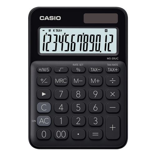 Számológép asztali CASIO MS 20 UC 12 digit fekete