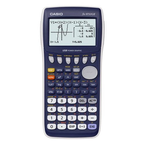 Számológép tudományos CASIO FX 9750 GII 2800 funkciós grafikus 10 digites kék