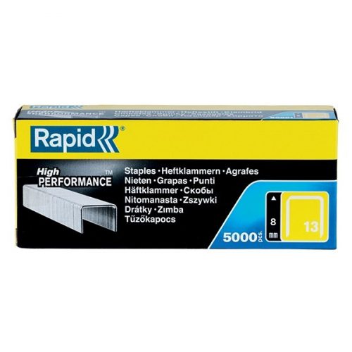 Tűzőkapocs RAPID 13/8 horganyzott 5000db/doboz