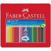 Színes ceruza FABER-CASTELL Grip háromszögletű fémdobozos 24 db/készlet