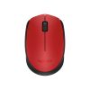 Egér vezeték nélküli LOGITECH M171 2,4 Ghz 1000 DPI piros