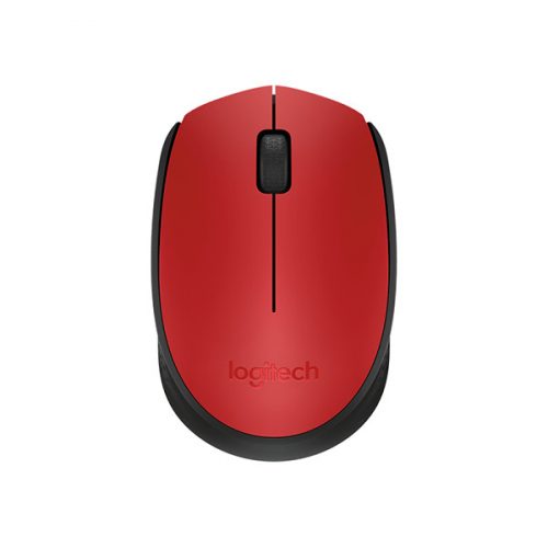 Egér vezeték nélküli LOGITECH M171 2,4 Ghz 1000 DPI piros