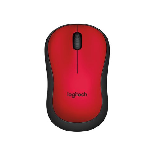 Egér vezeték nélküli LOGITECH M220 Silent 2,4 Ghz 1000 DPI piros