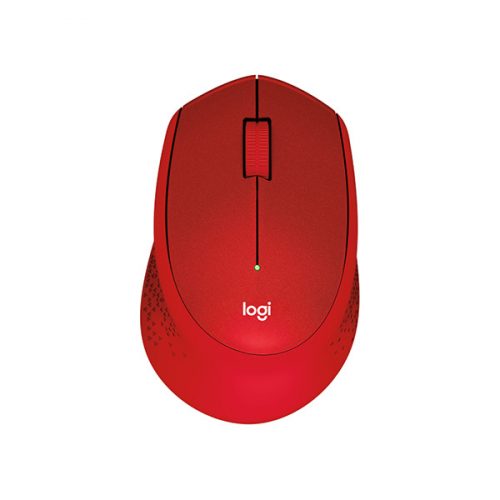 Egér vezeték nélküli LOGITECH M330 Silent 2,4 Ghz 1000 DPI piros