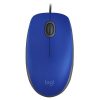 Egér vezetékes LOGITECH M110 Silent USB 1000 DPI kék