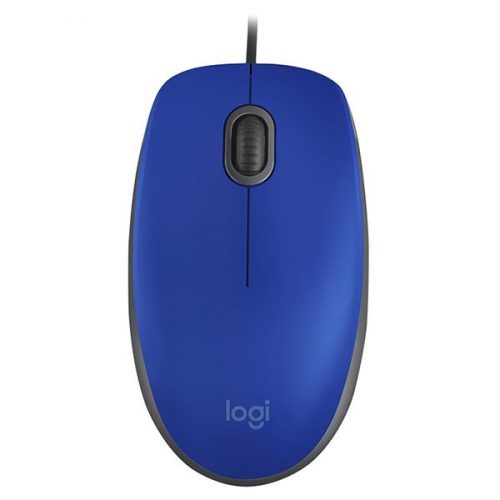 Egér vezetékes LOGITECH M110 Silent USB 1000 DPI kék