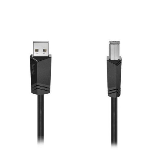 Nyomtató kábel HAMA USB-A/USB-B 5m fekete