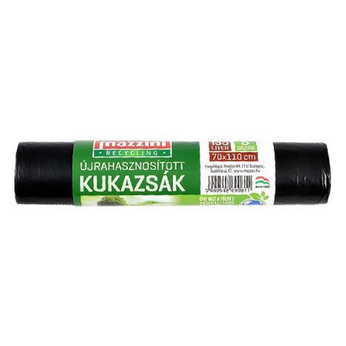 Szemeteszsák MAZZINI 135L újrahasznosított 5 db/tekercs