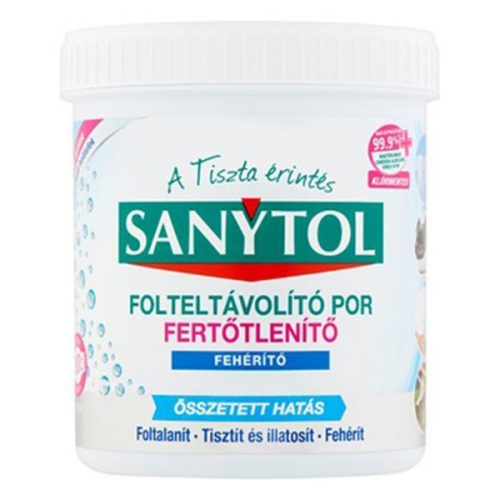 Fertőtlenítő folteltávolító por SANYTOL textíliákhoz 450g