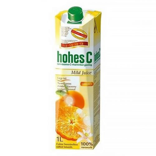 Gyümölcslé HOHES C Mild narancs 100%-os 1L