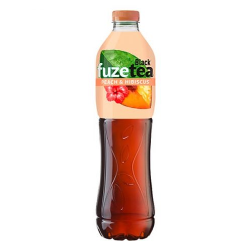 Üdítőital szénsavmentes FUZETEA Őszibarack-Hibiszkusz 1,5L