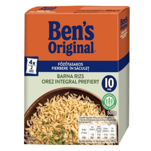 UNCLE BENS Főzőtasakos rizs UNCLE BEN'S barna 4x125g