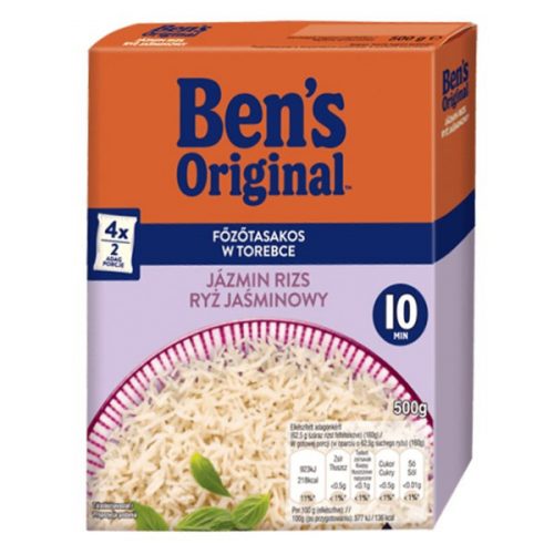 UNCLE BENS Főzőtasakos rizs UNCLE BEN'S jázmin 4x125g