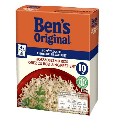 UNCLE BENS Főzőtasakos rizs UNCLE BEN'S hosszúszemű 4x125g