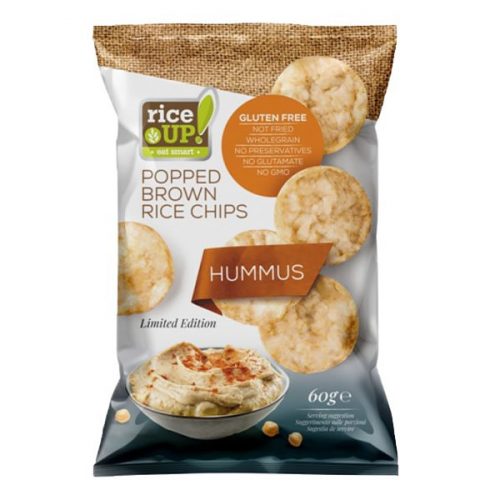 Rizschips RICE UP humuszos 60g