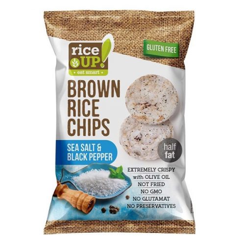 Rizschips RICE UP sós és borsos 60g