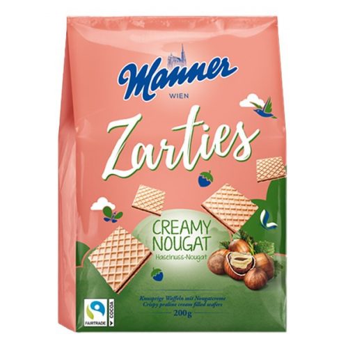 Töltött ostya MANNER Zarties nugátos 200g