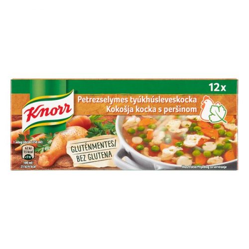 Ételízesítő KNORR Petrezselymes tyúkhúsleveskocka 120g