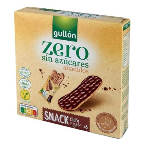 Keksz GULLON Snack Zero étcsokoládés 150g