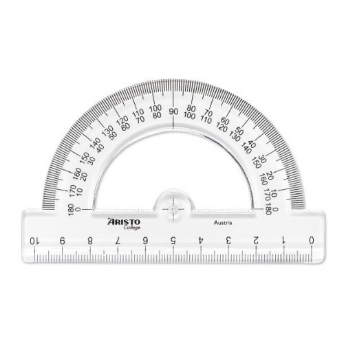 Szögmérő ARISTO College 180 fokos 10 cm