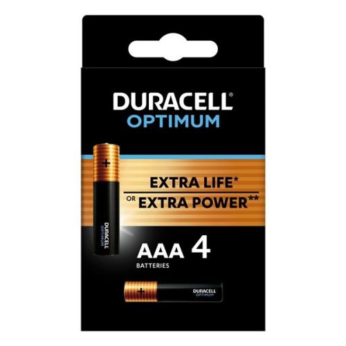 Elem mikro DURACELL Optimum AAA 4-es