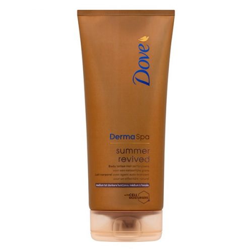 Testápoló DOVE Spa Summer Revived önbarnító normál-sötét bőrre 200ml