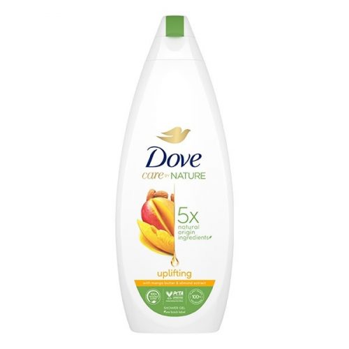 Krémtusfürdő DOVE Care by Nature Uplifting mangó vajjal és mandula kivonattal 600ml