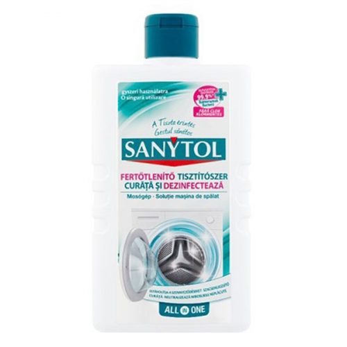 Fertőtlenítő mosógép tisztító SANYTOL 250ml