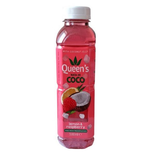 Üdítőital szénsavmentes QUEEN Nata de Coco Citrom & Málna 0,5L