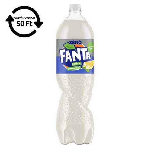 Üdítőital szénsavas FANTA Bodza-Citrom Zero 1,75L DRS