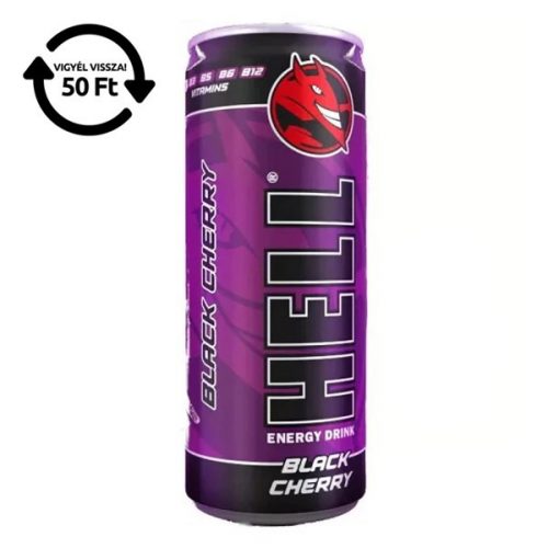 Energiaital HELL Black Cherry 0,25L DRS