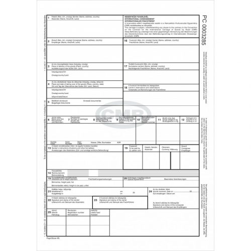 CMR nemzetközi fuvarlevél A4 6 pld (100 db/csomag)