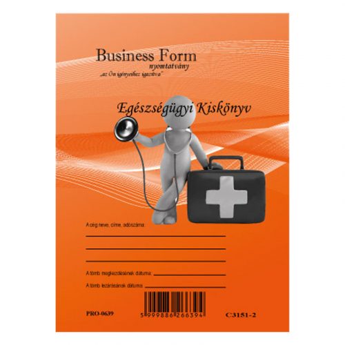 Egészségügyi kiskönyv A6 - Business Form ( 50 tömb/csomag)