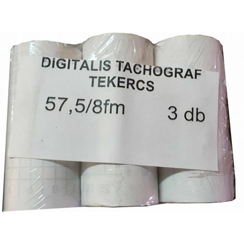 Digitális tachográf tekercs 57,5/8fm 3 db/csomag