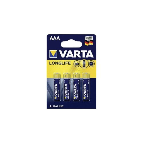 Elem AAA mikro LR03 Longlife 4 db/csomag, Varta 