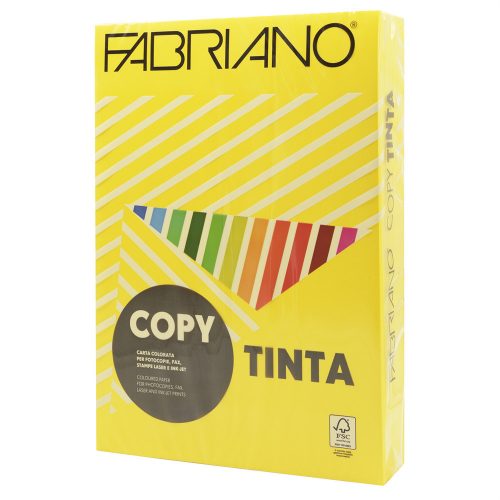 Másolópapír, színes, A4, 80g. Fabriano CopyTinta 100ív/csomag. intenzív sárga/giallo