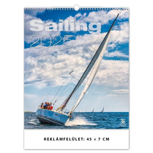 Falinaptár képes 450 × 520 mm, fehér lapokkal Sailing Dayliner 2025.