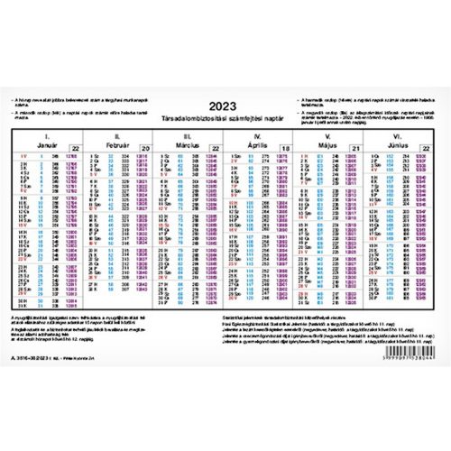 TB számfejtési naptár A.3516-38/2025