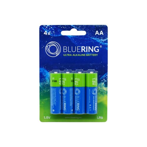 Elem AA ceruza LR6 tartós alkáli 4 db/csomag, Bluering® 