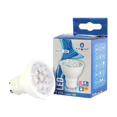 Led 6W GU10 4000k 470lm Blue Light